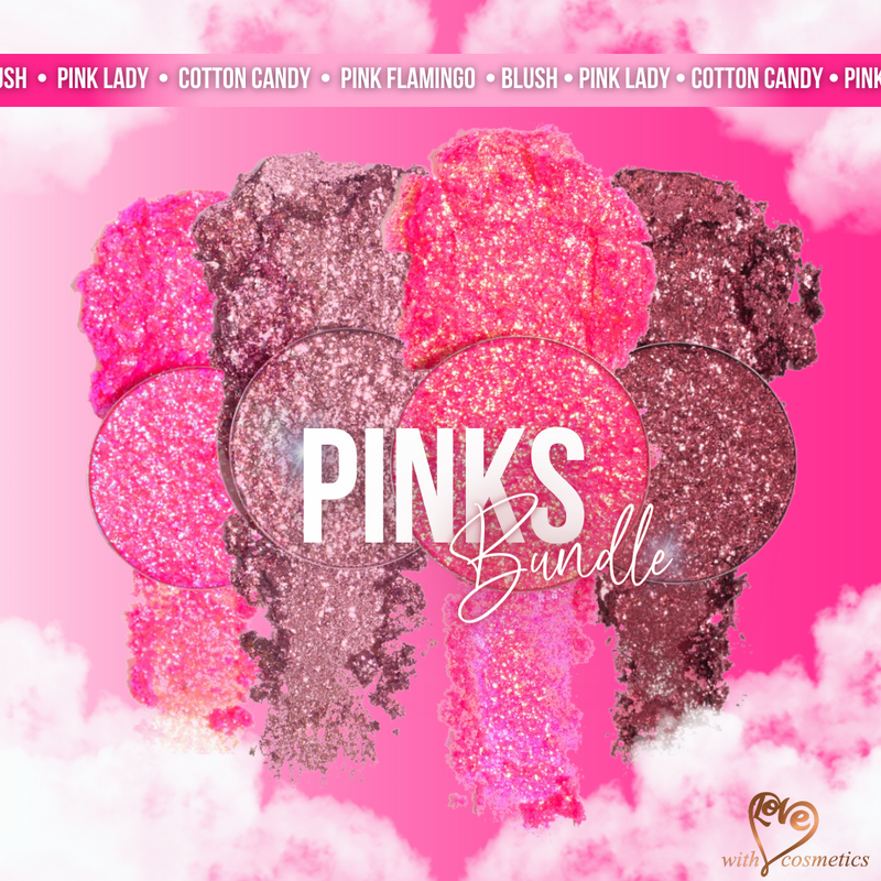Pinks Pressed Glitter Bundle