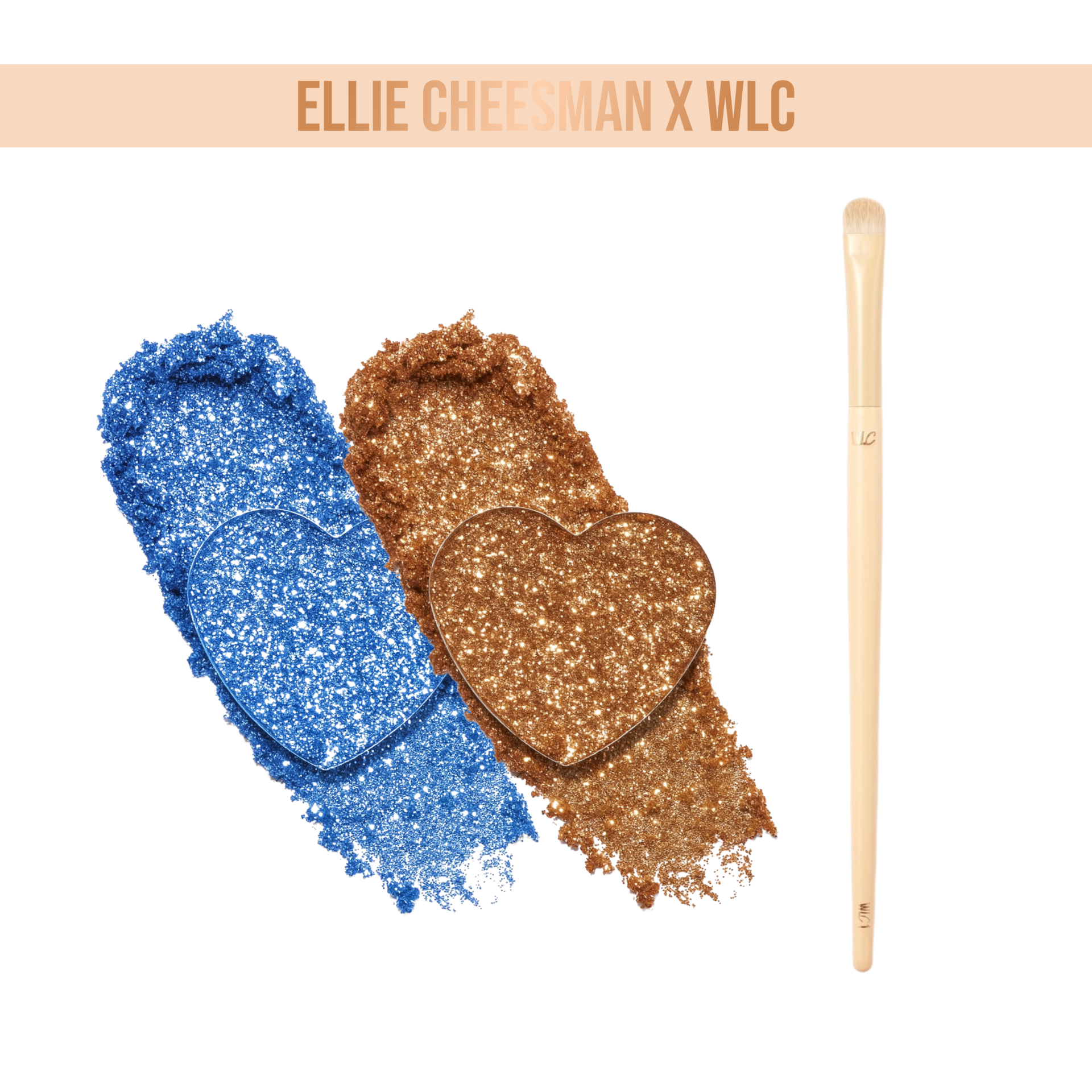 Ellie Cheesman X WLC Pressed Glitter & Brush Bundle