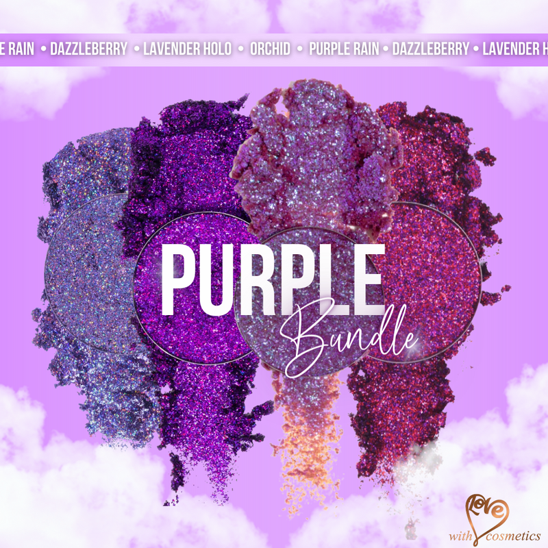 Purples Pressed Glitter Bundle