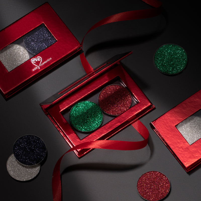 LIMITED EDITION Christmas Pressed Glitter Duos